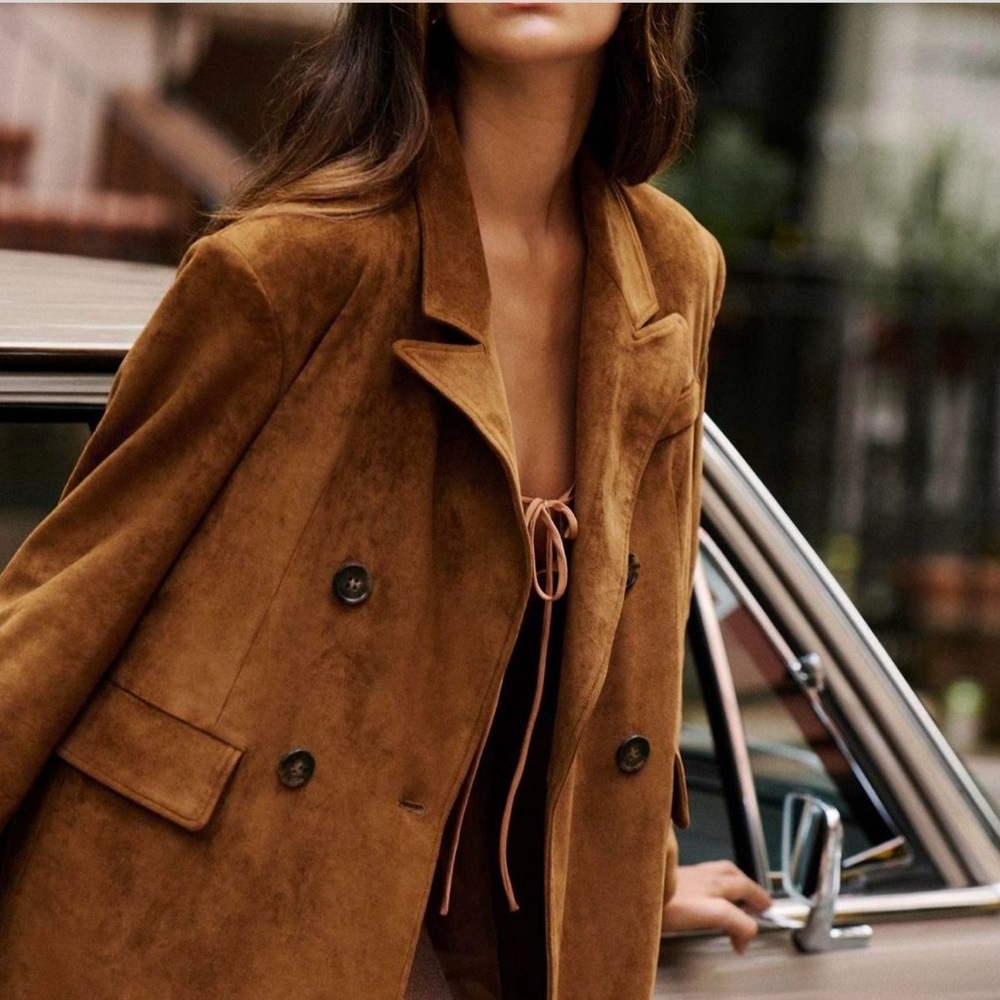 Anthropologie Brown Trench Coat